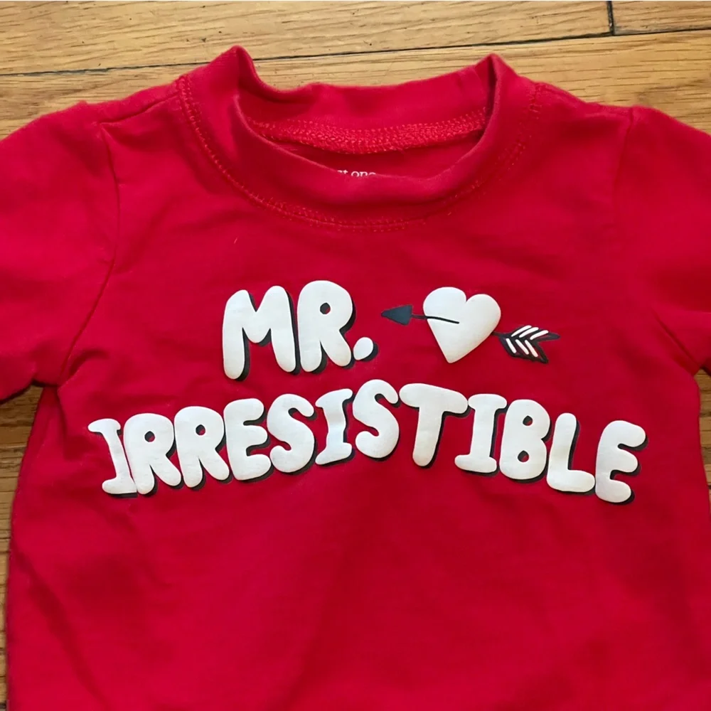 Carter's Red Cozy “Mr. Irresistible” Sweatshirt - Picture 3 of 7